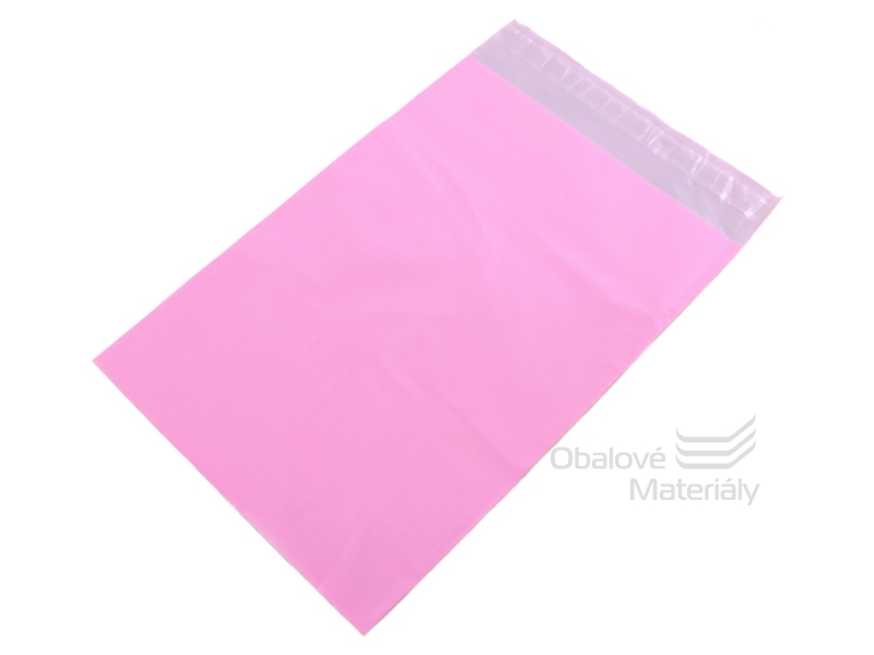 Růžová plastová obálka A4, rozměr 25x35 cm