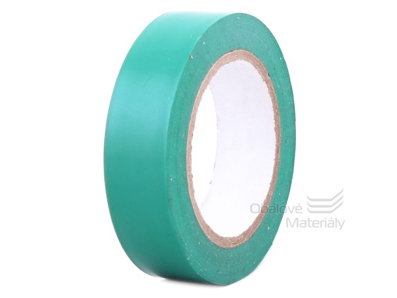 Izolační PVC páska 15 mm * 10 m, zelená