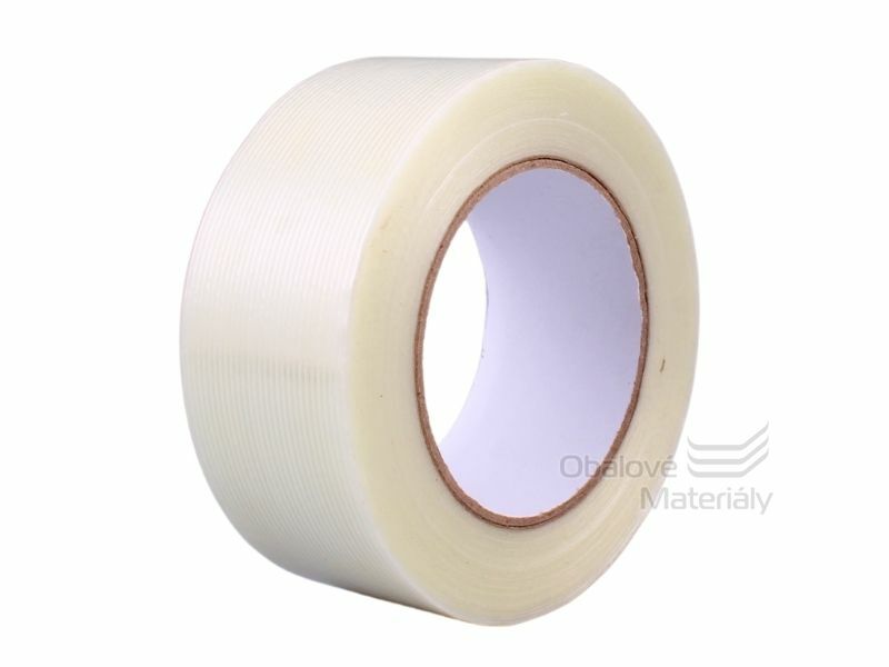 Lepící páska s kříženými skelnými vlákny 50 mm*50 m filamentní