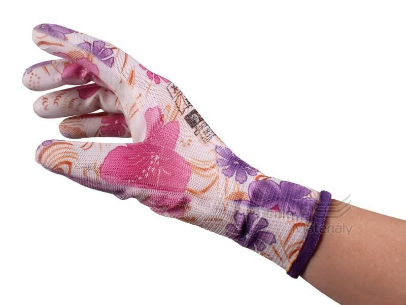 Dámské pracovní rukavice, vel. 8, X-Color s potiskem