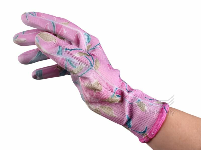 Dámské pracovní rukavice, vel. 9, X-Color s potiskem