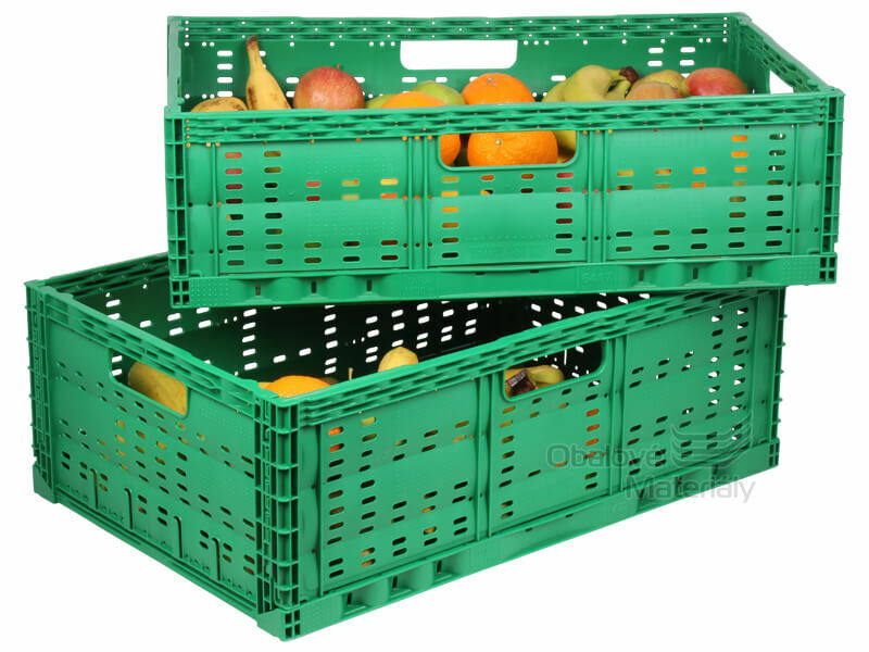 Skládací přepravka na ovoce a zeleninu 600*400*220 mm