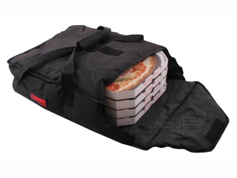 Termo taška na rozvoz pizzy černá, 420*460*165 mm