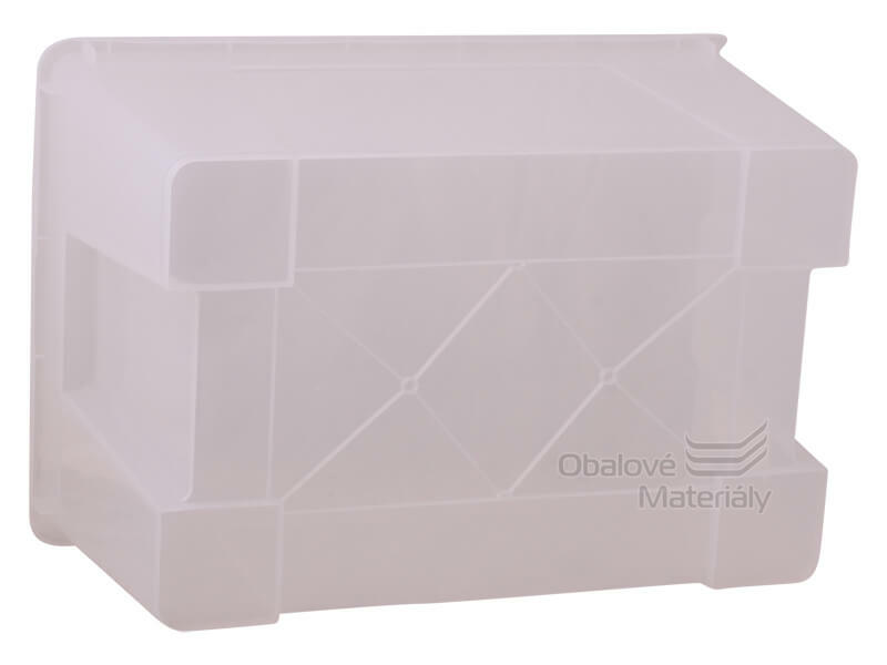Úložný box s víkem, transparentní, 560*390*280mm, 45l