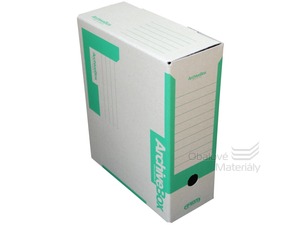 Emba kartonový archiv box A4 110 mm - 25 ks zelený