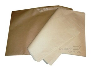 Balící papír pergamenová náhrada 70*100 cm, šedý, hnědý, balení 10 kg
