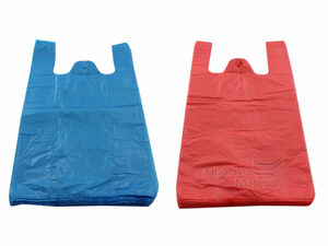 Mikroténová taška 10 kg SILNÁ, 30+15*53 cm, blok 100 ks, 2 barvy