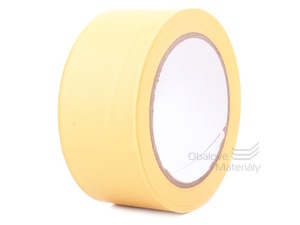 PVC lepící maskovací páska 48 mm*33 m, žlutá, rýhovaná
