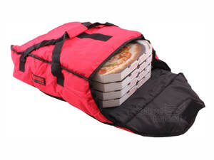Termo taška na rozvoz pizzy červená, 420*460*165 mm
