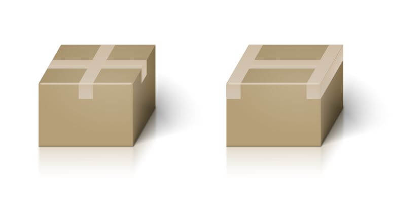 Zalepení krabice do H nebo do kříže jak zabalit balík na poštu