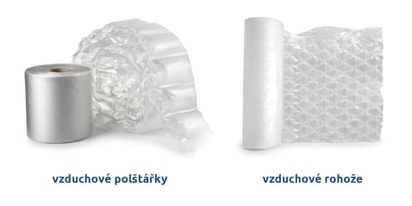 Porovnání vzduchových polštářků a vzduchových rohoží pro ochranu zboží