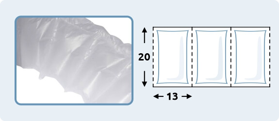 HDPE vzduchové polštářky 200 × 130 mm