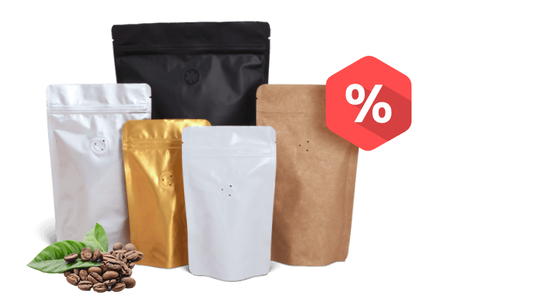 AKCE - Doypack sáčky na kávu