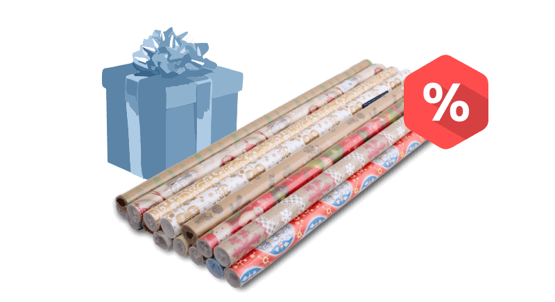 AKCE - vánoční balicí papíry
