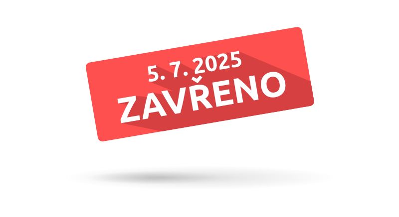 V sobotu 5. 7. - zavřeno