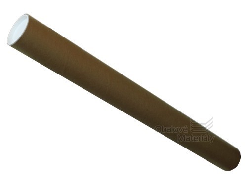 Tubus kartonový 500*70*3mm, 2ks uzavíracích víček