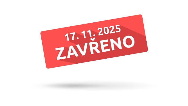 V pondělí 17. listopadu bude prodejna zavřená