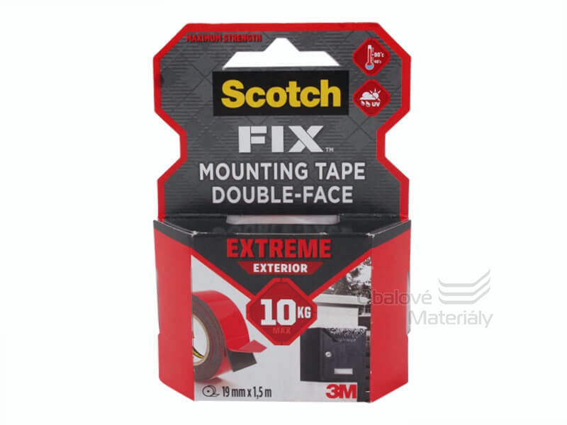 3M Scotch supersilná oboustranná montážní páska, 19 mm*1,5 m