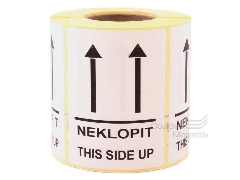 Samolepící etikety NEKLOPIT 80*60 mm, role 500 etiket