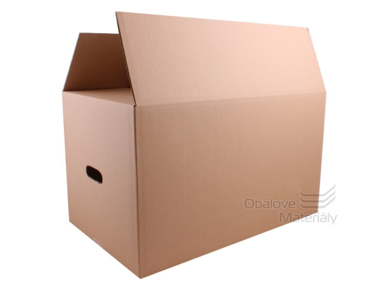 Pevná kartonová krabice na stěhování 600*380*350 mm z 5 vrstvé vlnité lepenky