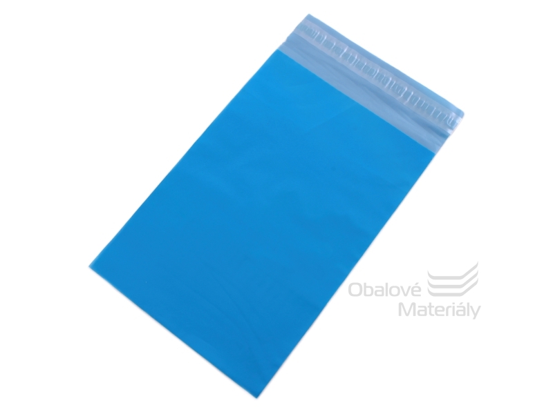 Modrá plastová obálka A5, rozměr 17,5 x 25,5 cm, LDPE