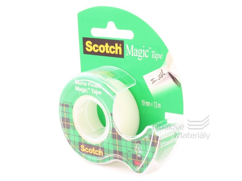 3M Scotch Magic 19 mm * 7,5 m, popisovatelná s odvíječem
