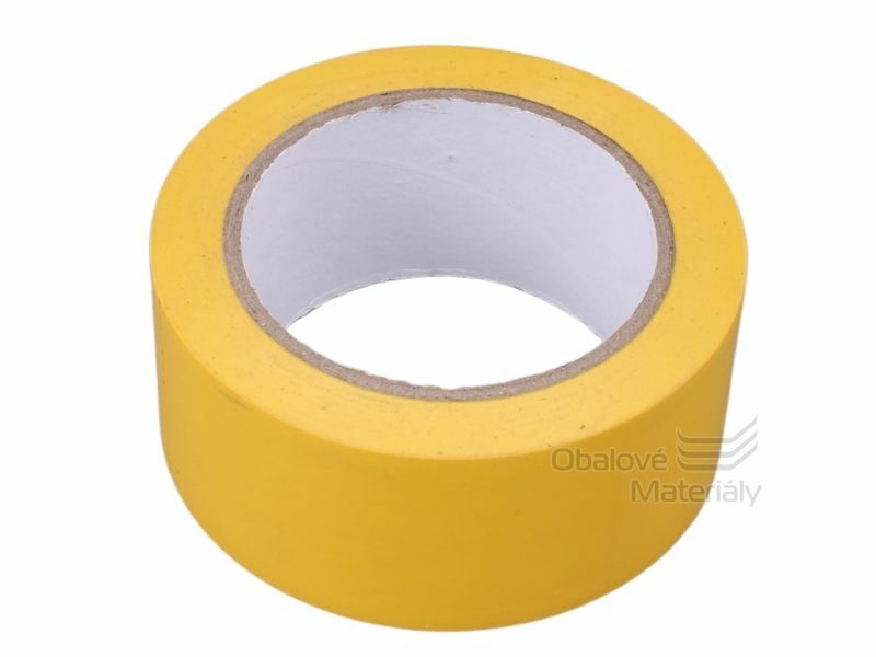 Podlahová lepící PVC páska, žlutá, 50 mm*30 m