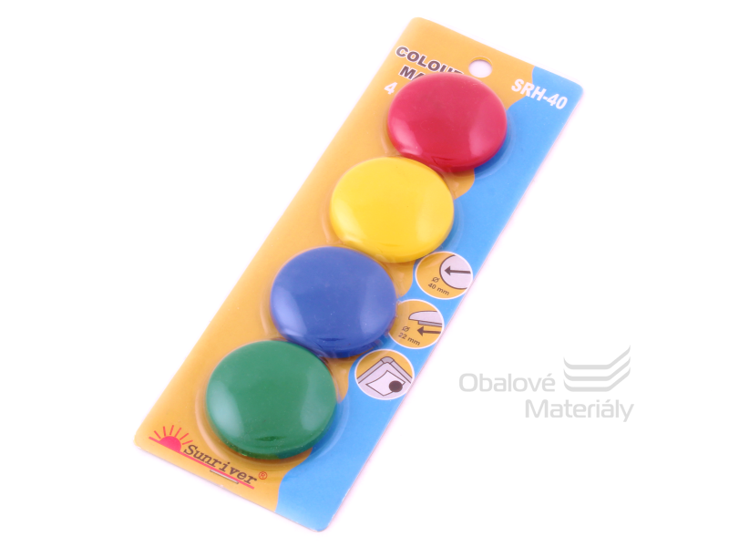 Magnety sada WF mix, průměr 40 mm - 4ks