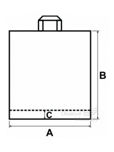 Taška LDPE 38*45+5 cm průhmat BÍLÁ