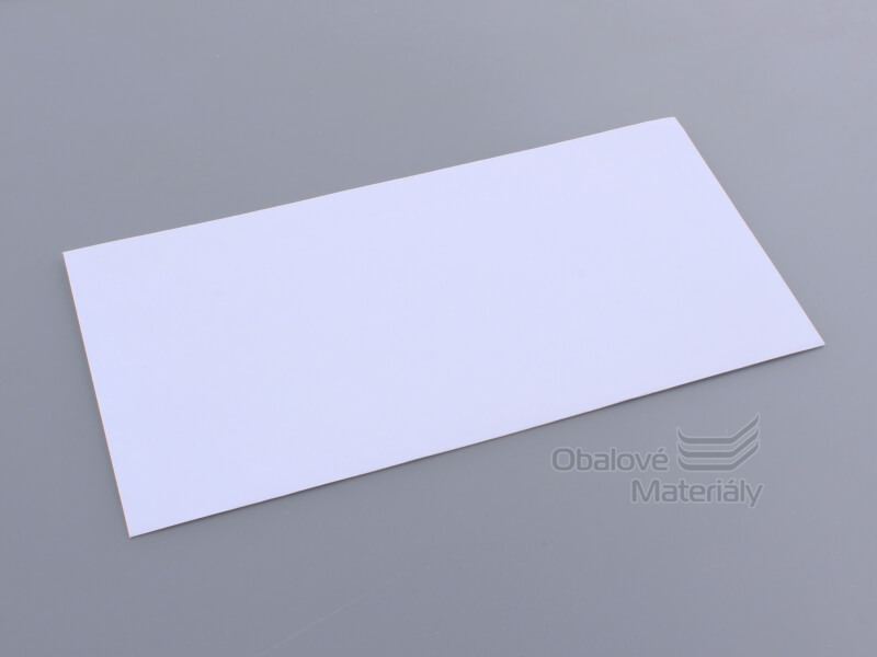 Papírová dopisní obálka DL, s krycí páskou 220*110 mm, bez okénka