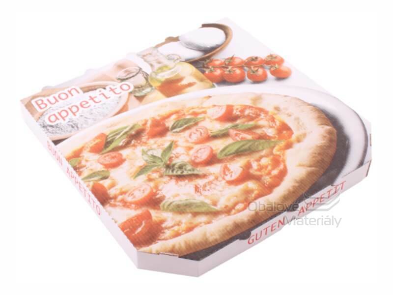 Pizza krabice 32*32*3 cm, s potiskem