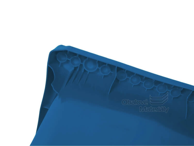 Plastová popelnice 120 l, modrá, s kolečky