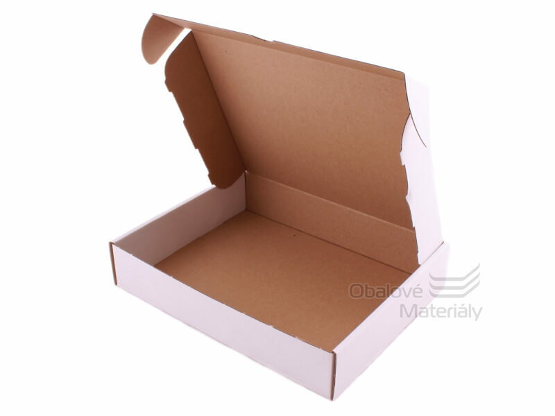 Poštovní krabice bílá 250*200*50 mm, 3-vrstvá