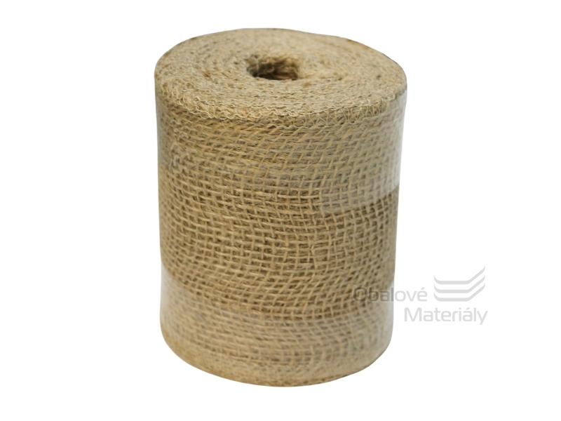 Jutová stuha přírodní 10 cm*10 m, 200 g/m2