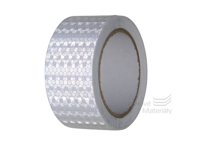 Reflexní páska stříbrná, 50 mm*10 m