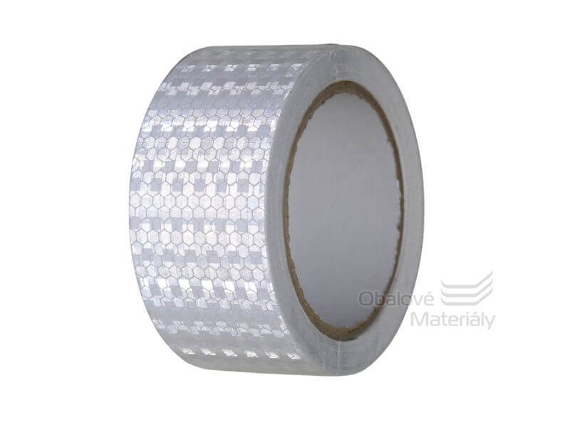 Reflexní páska stříbrná, 50 mm*10 m