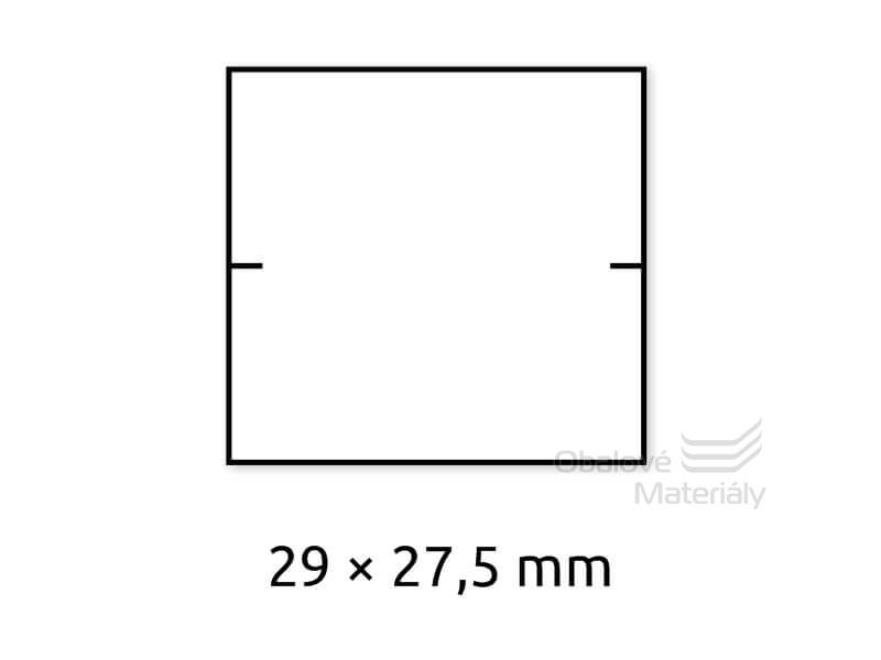 Cenové etikety BÍLÉ pro etiketovací kleště 3ř/11míst, 29*27,5 mm