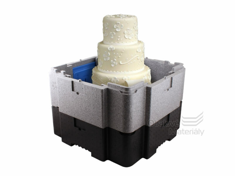 Výškový nástavec k termoboxu na dort 640*640 mm, výška 100 mm