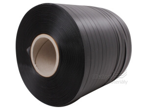 Polypropylenová vázací páska 10×0,35 mm, černá, návin 900 m, dutinka 60 mm