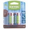 Baterie alkalické, 2 ks, 1,5V C (LR14), Extol 42014