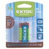 Baterie alkalická, 1 ks, 9V (6LR61), Extol 42016