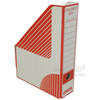 Emba kartonový box na dokumenty A4 75 mm - 25 ks červený