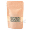Doypack sáček 160*270 mm, 750 ml, s menším okénkem, papírový, 100 ks