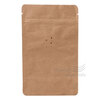 Doypack sáček s ventilem, 110*185 mm, 75 g, KRAFT/AL/PE - 10 ks