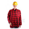Pracovní košile flanelová s dlouhým rukávem, červeno-černá