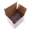 Krabička na hrnek, hnědo-bílá 125*100*100 mm, skládaná