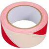 PVC výstražná lepící páska 50 mm*33 m, červenobílá