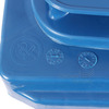 Plastová popelnice 120 l, modrá, s kolečky