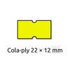 Cenové etikety REFLEXNÍ ŽLUTÉ, 8 míst 22*12 mm - 6 ks