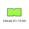 Cenové etikety REFLEXNÍ ZELENÉ, 8 míst 22*12 mm - 6 ks